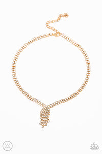 Ante Up Choker Necklace__Gold