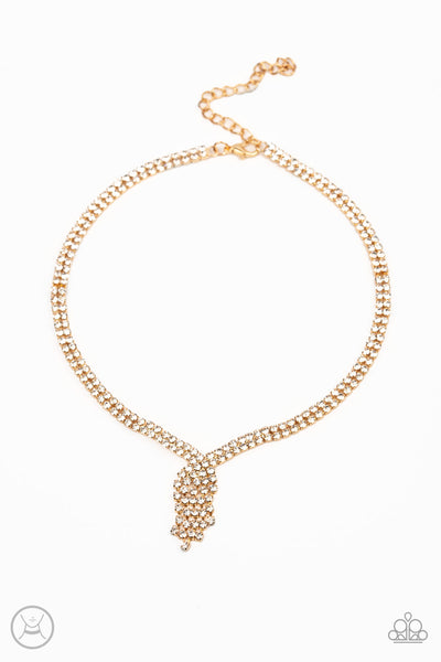 Ante Up Choker Necklace__Gold
