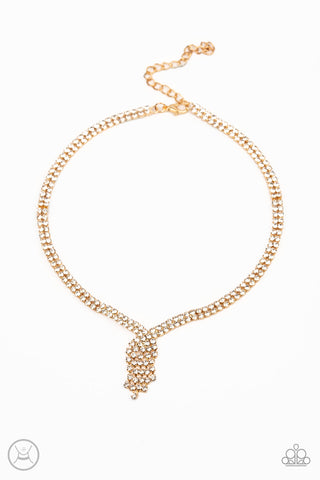 Ante Up Choker Necklace__Gold