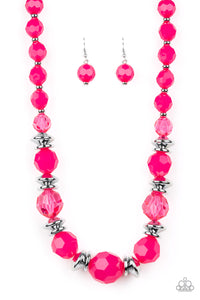 Dine And Dash Necklace__Pink