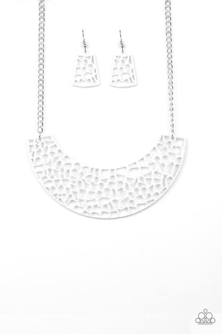 Powerful Prowl Necklace__White