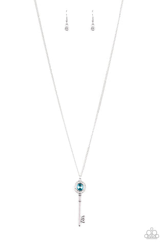 Secret Shimmer Necklace__Blue