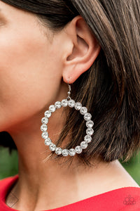 Welcome To The GLAM-boree Earrings__White