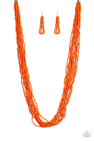Congo Colada Necklace__Orange