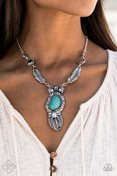 Ruler Of The Roost Necklace__Blue