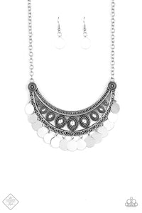 Chimes Up Necklace__Silver