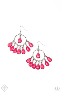 Flirty Flamboyance Earrings__Pink