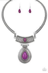 Prowling Prowess Necklace__Purple