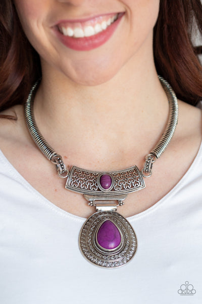 Prowling Prowess Necklace__Purple