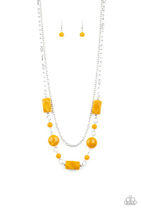 Colorfully Cosmopolitan Necklace__Yellow
