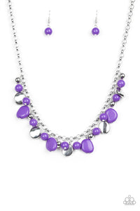Flirtatiously Florida Necklace__Purple