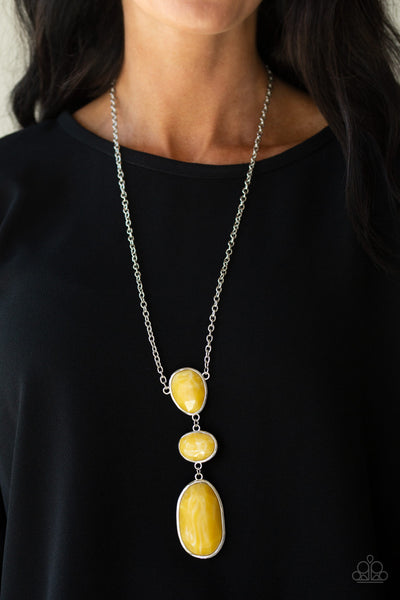 Making an Impact Necklace__Yellow