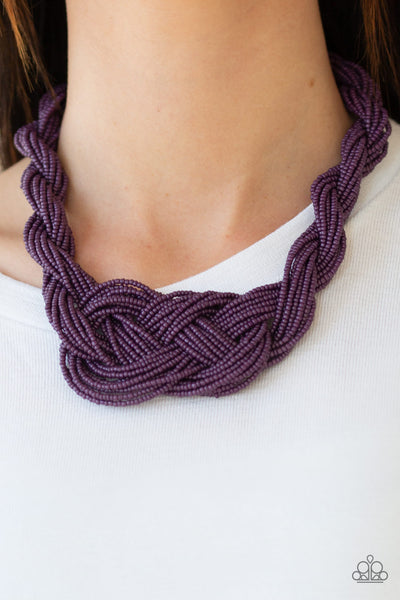 A Standing Ovation Necklace__Purple