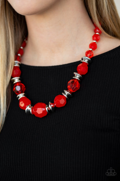 Dine And Dash Necklace__Red
