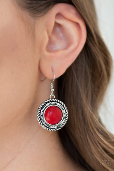 Natural Born Nomad Earrings__Red