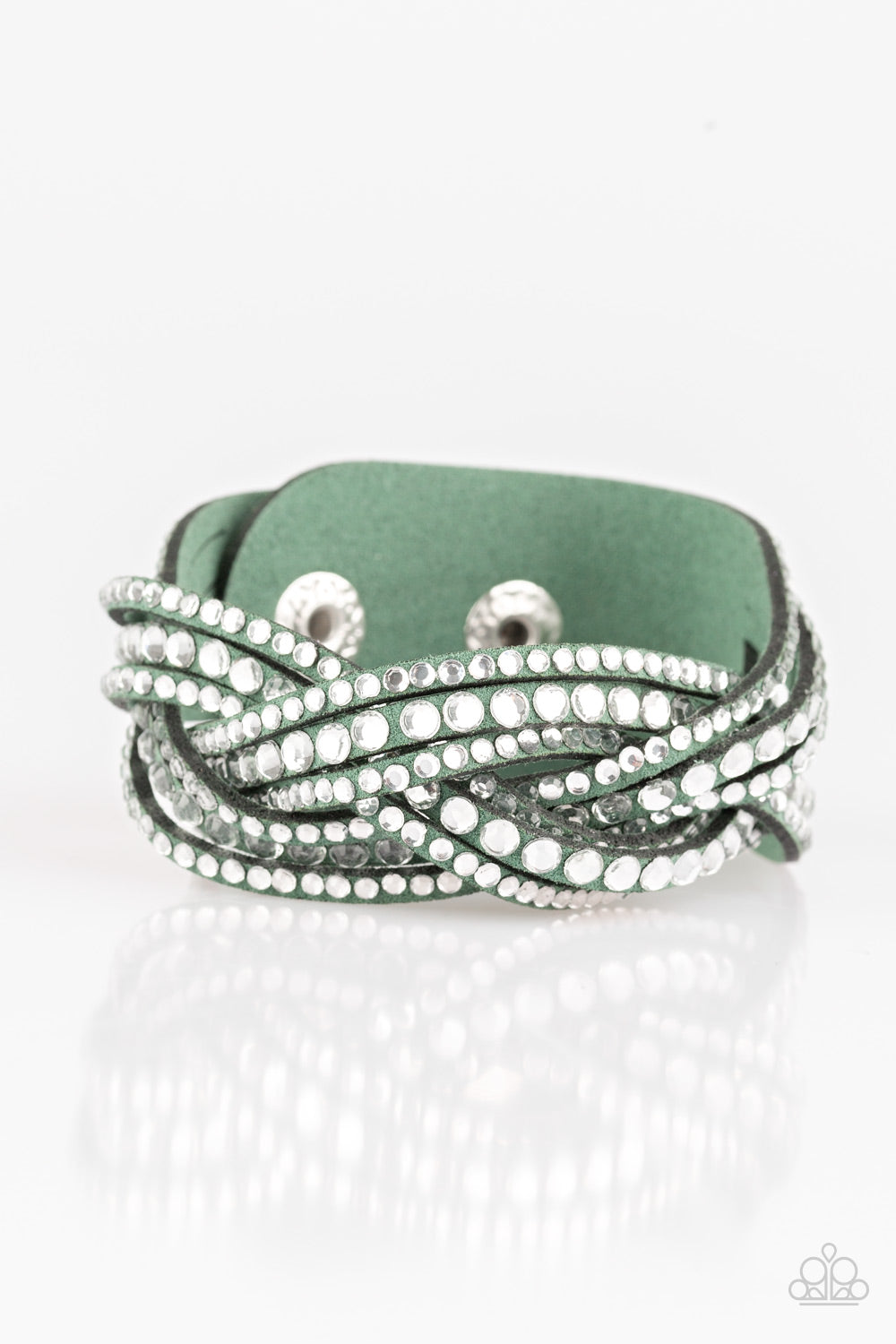 Bring On The Bling Bracelet__Green
