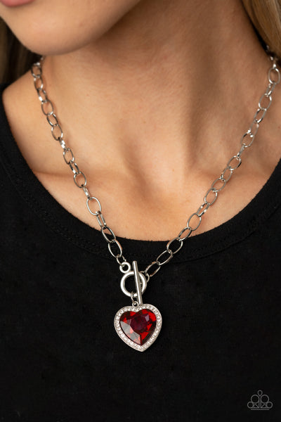 Check Your Heart Rate Necklace__Red