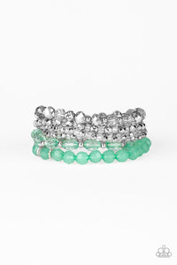 Crystal Collage Bracelet__Green