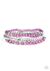 Crystal Crush Bracelet__Purple