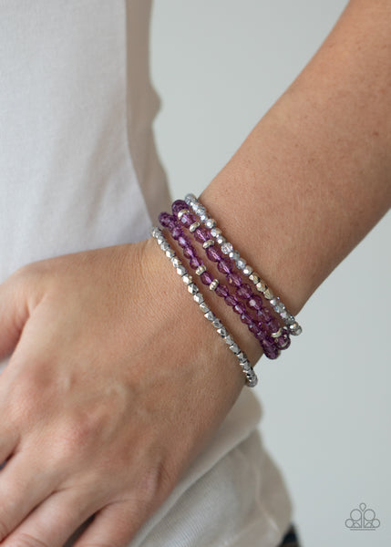 Crystal Crush Bracelet__Purple