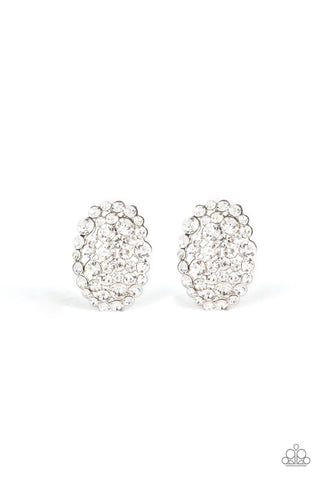 Daring Dazzle Earrings__White