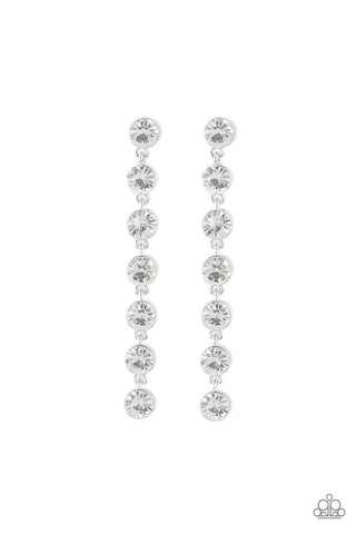 Dazzling Debonair Earrings__White