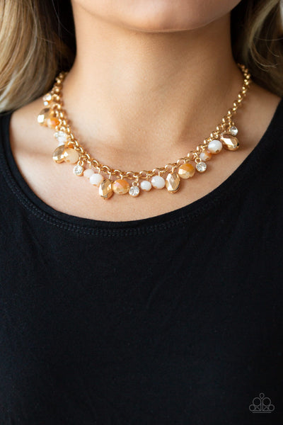 Downstage Dazzle Necklace__Gold