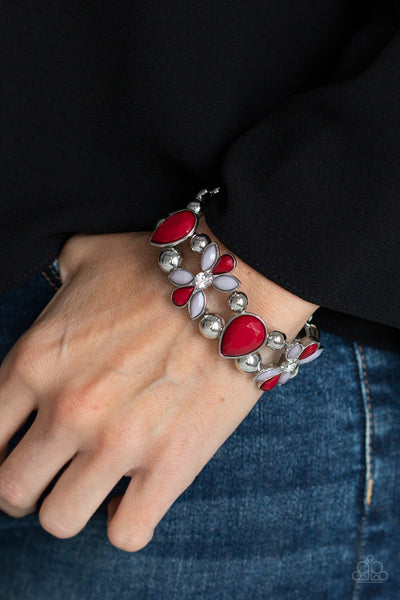 Fabulously Flourishing Bracelet__Red