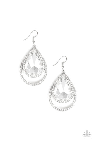 Famous Earrings__White__Bling