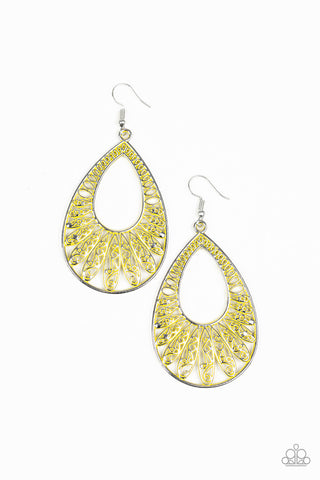 Flamingo Flamenco Earrings__Yellow