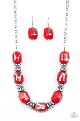 Girl Grit Necklace__Red