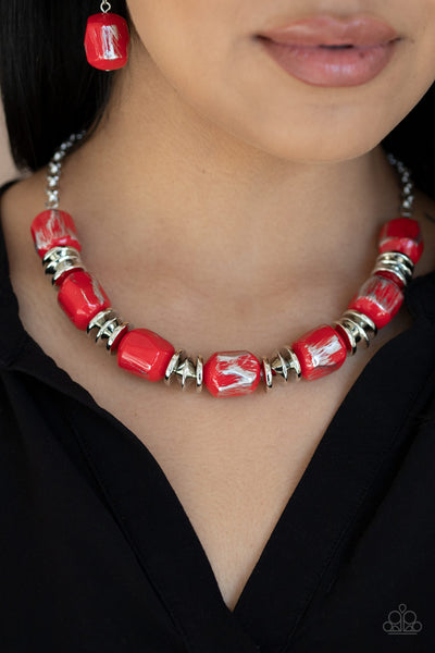 Girl Grit Necklace__Red