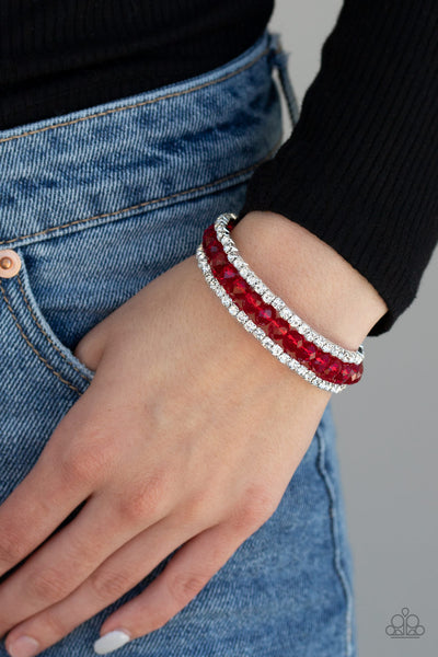 Glam-ified Fashion Bracelet__Red