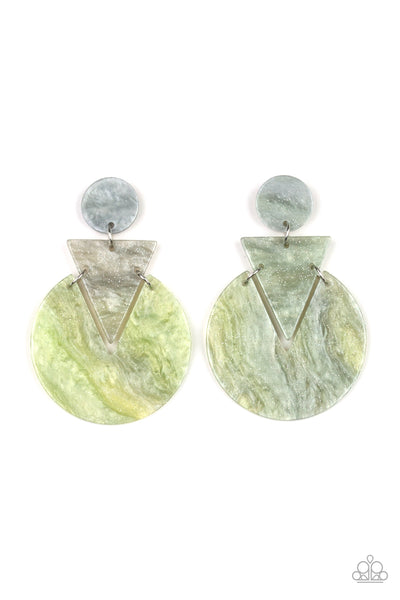 Head Under Watercolors Earrings__Multi__White