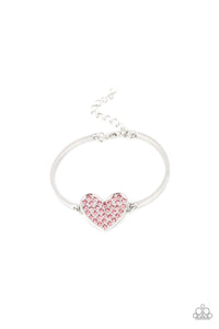 Heart Stopping Shimmer Bracelet__Pink