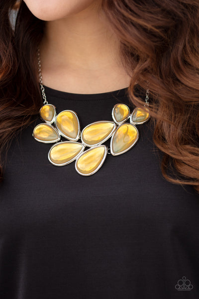 Iridescently Irresistible Necklace__Yellow
