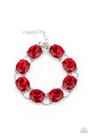 Mind Your Manners Bracelet__Red
