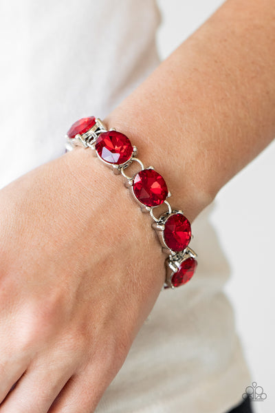 Mind Your Manners Bracelet__Red