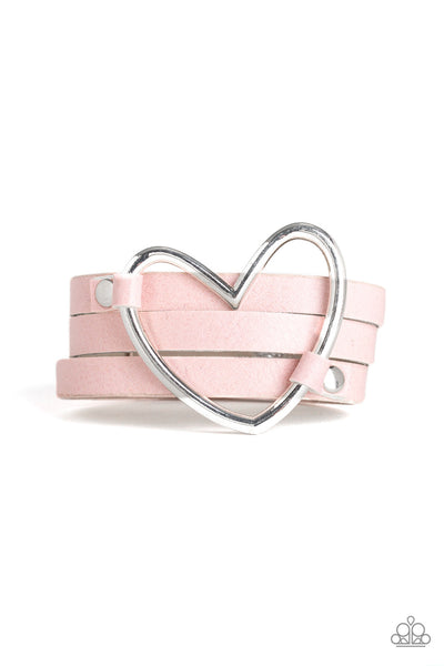 One Love, One Heart Bracelet__Pink