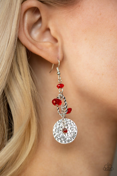 Seaside Catch Earrings__Red