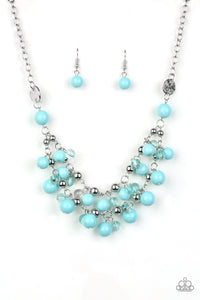 Seaside Soiree Necklace__Blue