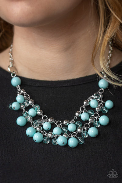 Seaside Soiree Necklace__Blue