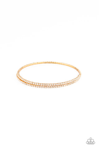 Sleek Sparkle Bracelet__Gold