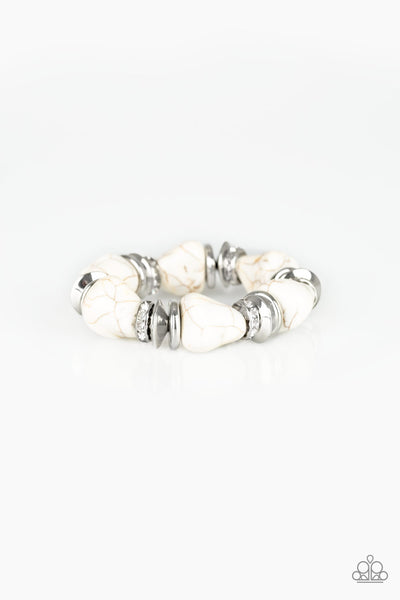 Stone Age Stunner Bracelet__White