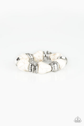 Stone Age Stunner Bracelet__White