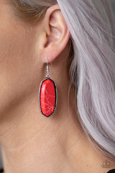 Stone Quest Earrings__Red