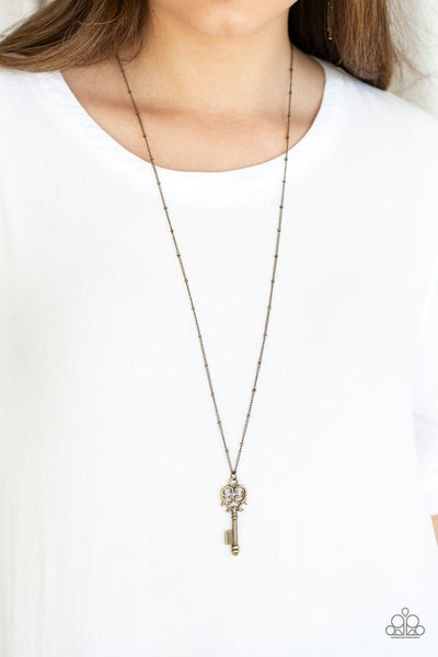 The Magic Key Necklace__Brass