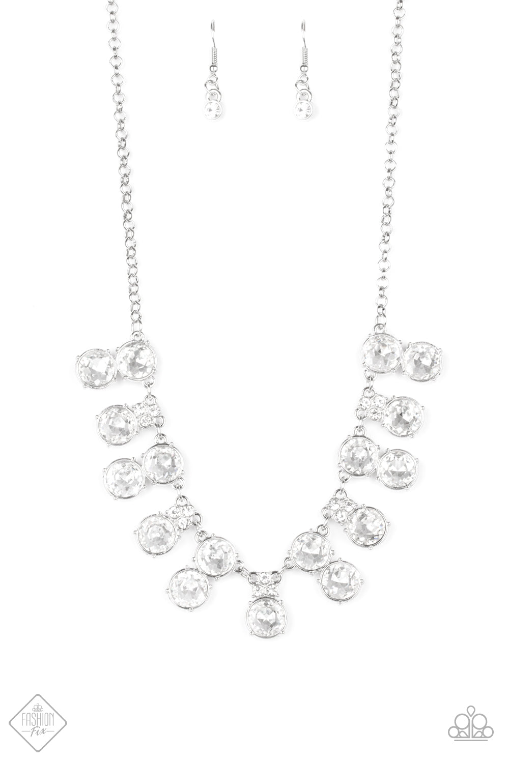 Top Dollar Twinkle Necklace__White