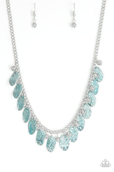 Vintage Gardens Necklace__Blue