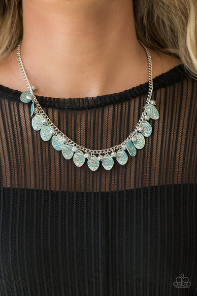 Vintage Gardens Necklace__Blue